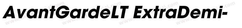 AvantGardeLT ExtraDemi字体转换